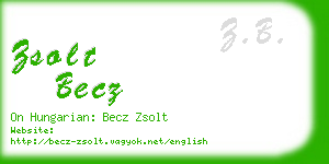 zsolt becz business card